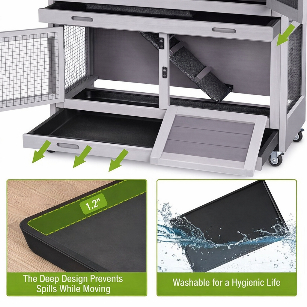 LuxeHaven Urban Retreat Rabbit Hutch