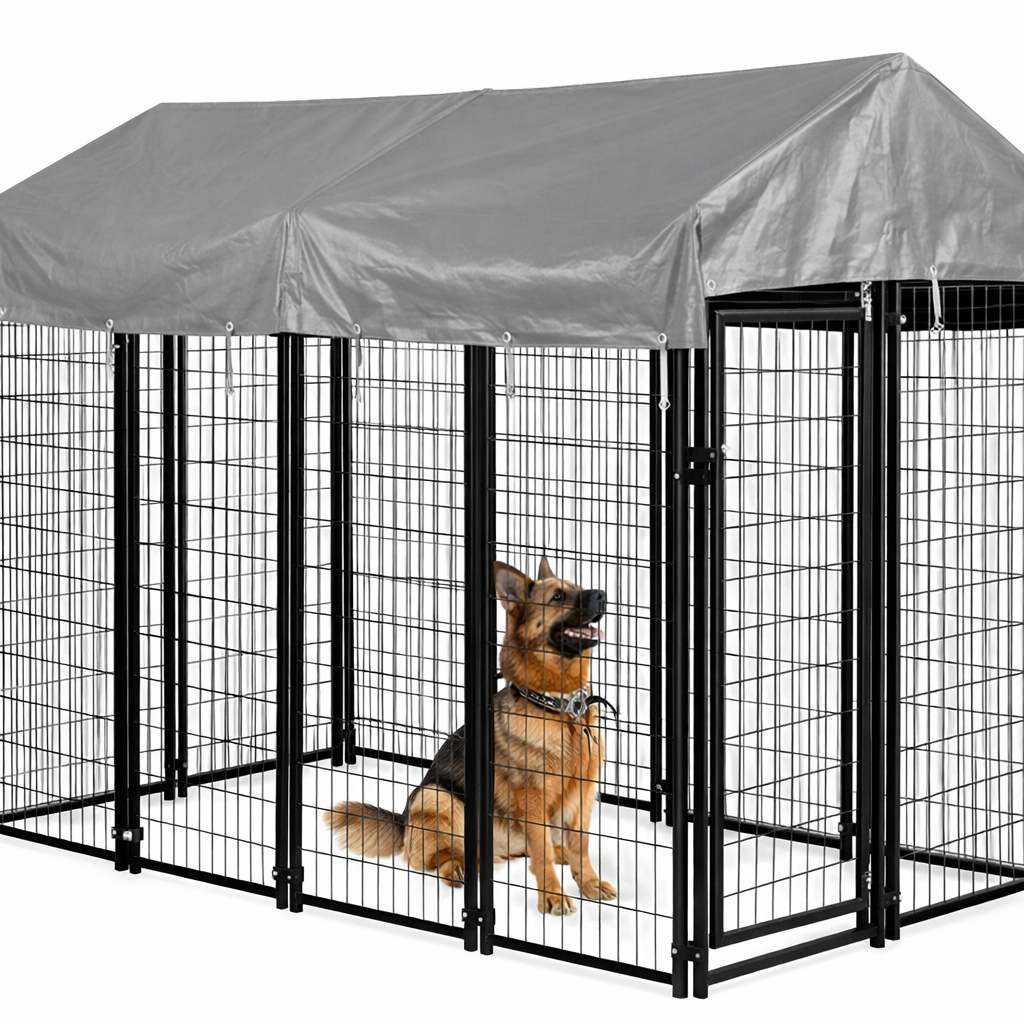 CanopyShield Ultra Covered Outdoor Pet Kennel