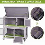 LuxeHaven Urban Retreat Rabbit Hutch